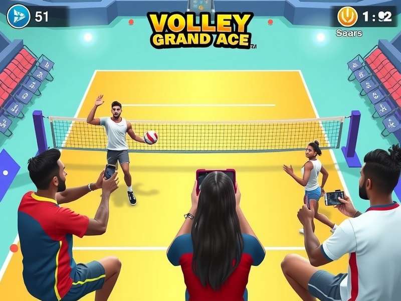 Indian players enjoying Volley Grand Ace on mobile devices